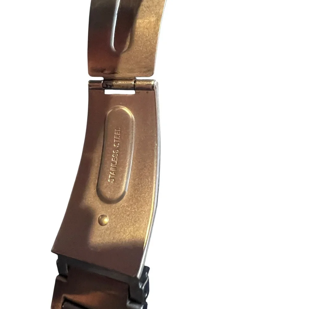 Bulova Two-Tone Silver Gold Dress‎ Watch Stainless Steel Water Resistant C937521